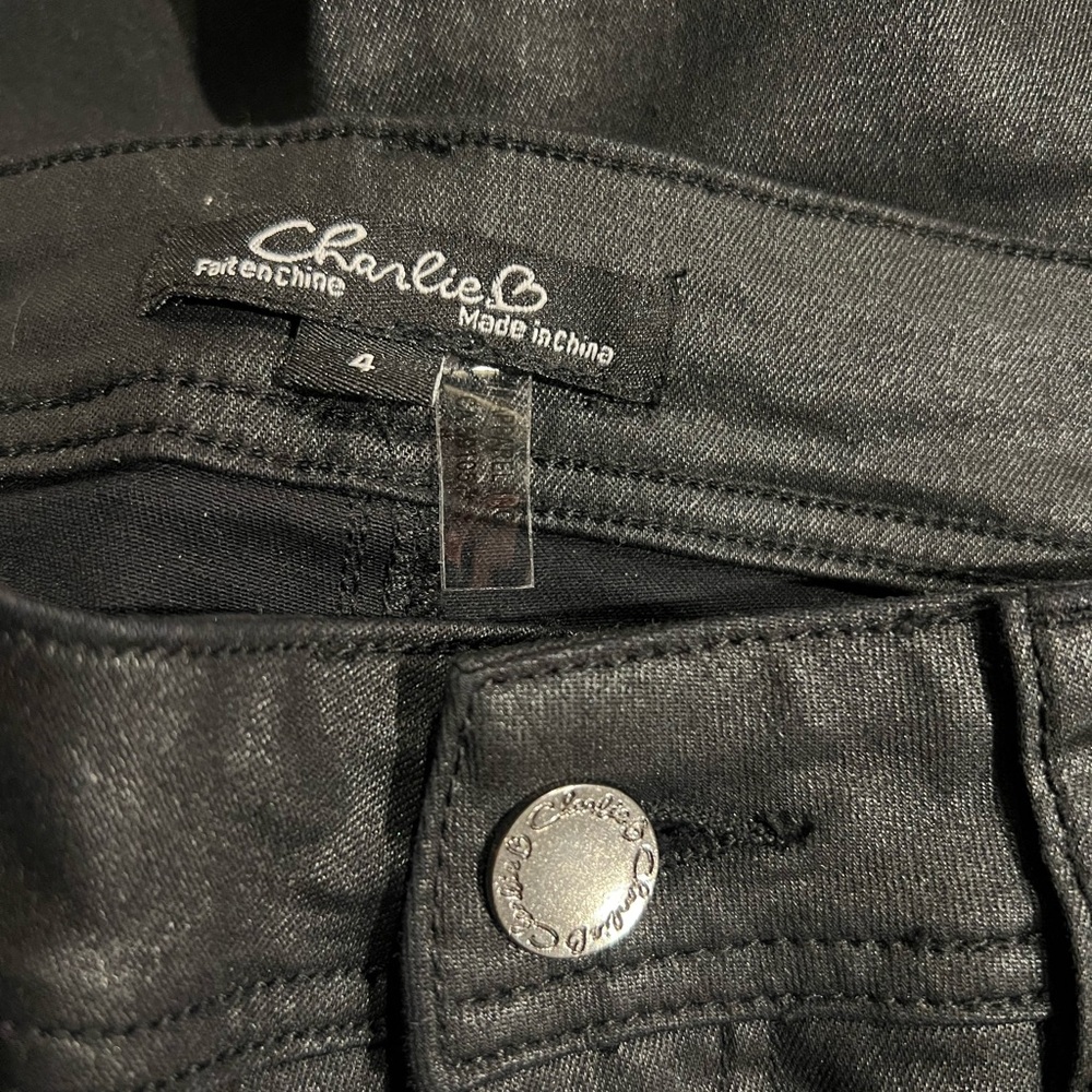 Charlie B Coated Flare Jeans - Picture 4 of 6